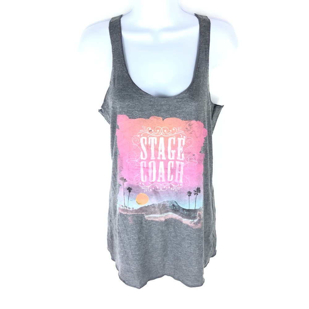 Stagecoach Women's Gray Tank Top M